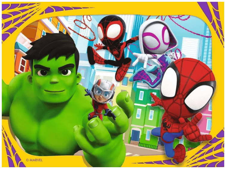 Ravensburger Spidey & Friends 4 In A Box Jigsaw Puzzle