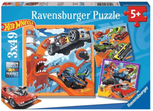 Ravensburger Hot Wheels 3 x 49 Piece Jigsaw Puzzle