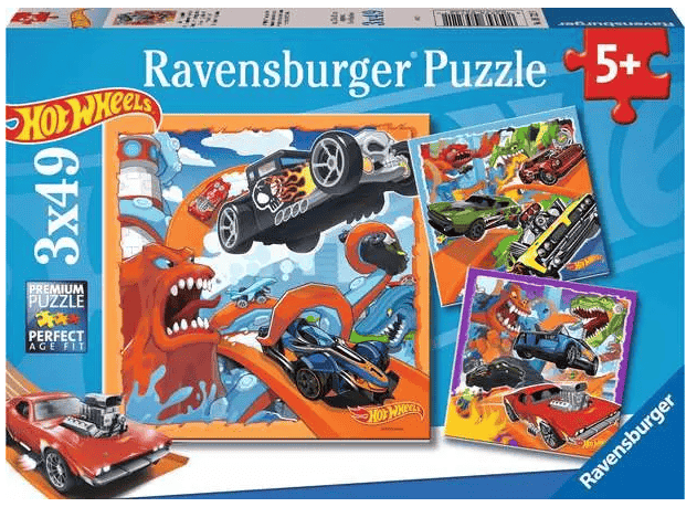 Ravensburger Hot Wheels 3 x 49 Piece Jigsaw Puzzle