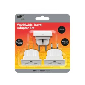 Safe & Sound Worldwide Travel Adaptor