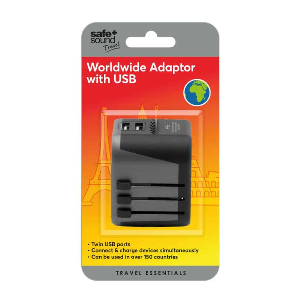 Safe & Sound Worldwide USB Charger