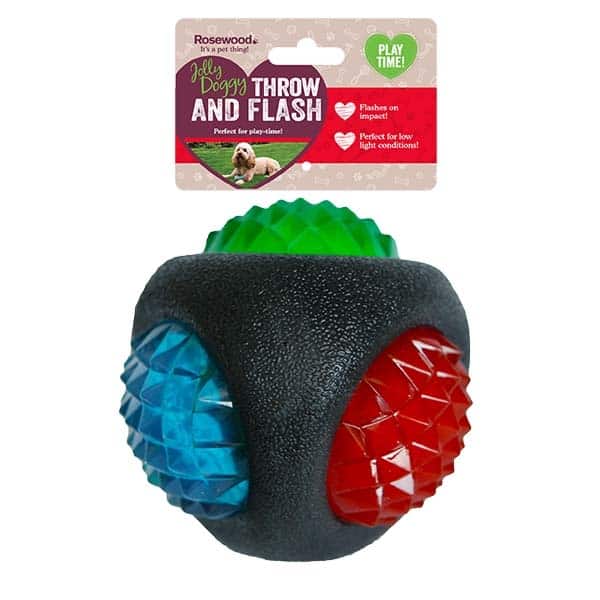 Rosewood Throw And Flash Ball Toy