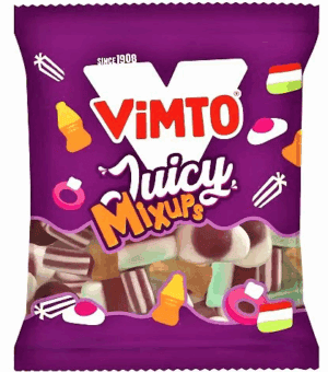 Wholesale Vimto Juicy Mix Up Bag 130g from Harrisons Direct