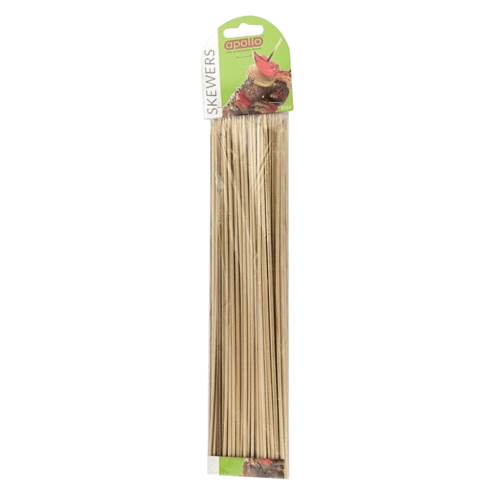 Wooden Skewers 300mm x 3mm Pack of 100 from Harrisons Direct