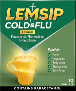 Lemsip Cold & Flu Lemon Sachets 10's