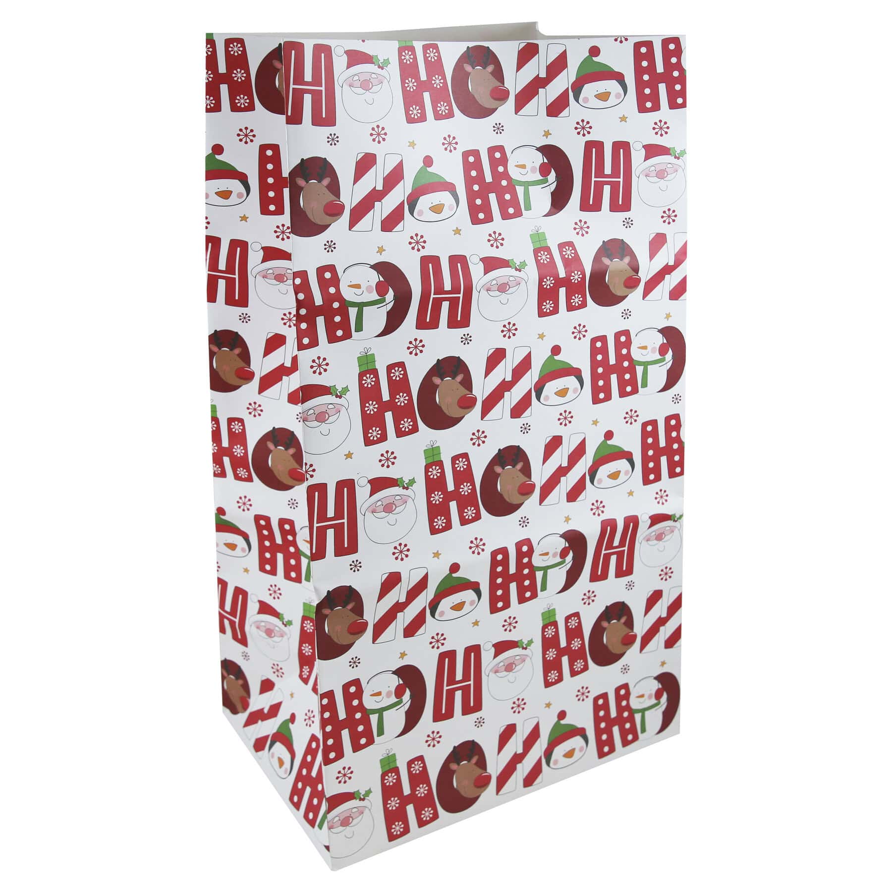 Christmas Kraft Sack Festive Characters 36 x 70 x 24cm
