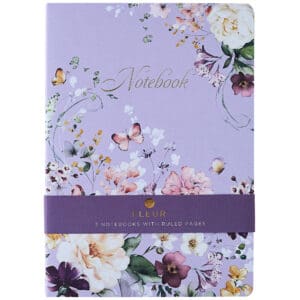 Fleur 3 Pack A4 Notebooks