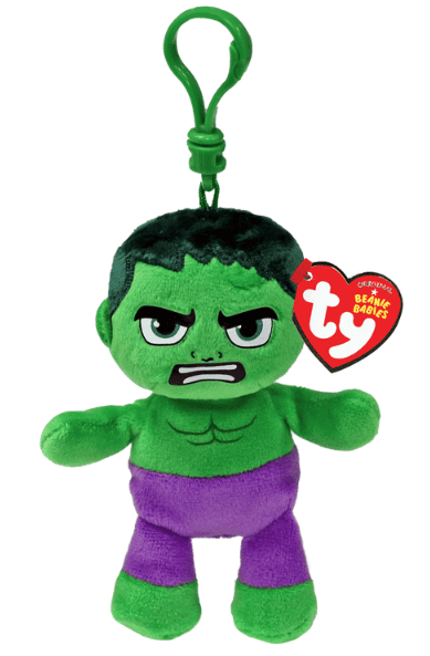 TY Beanie Babies Clip - Marvel Hulk