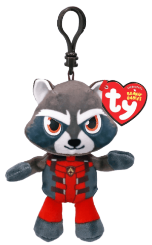 TY Beanie Babies Clip - Marvel Rocket