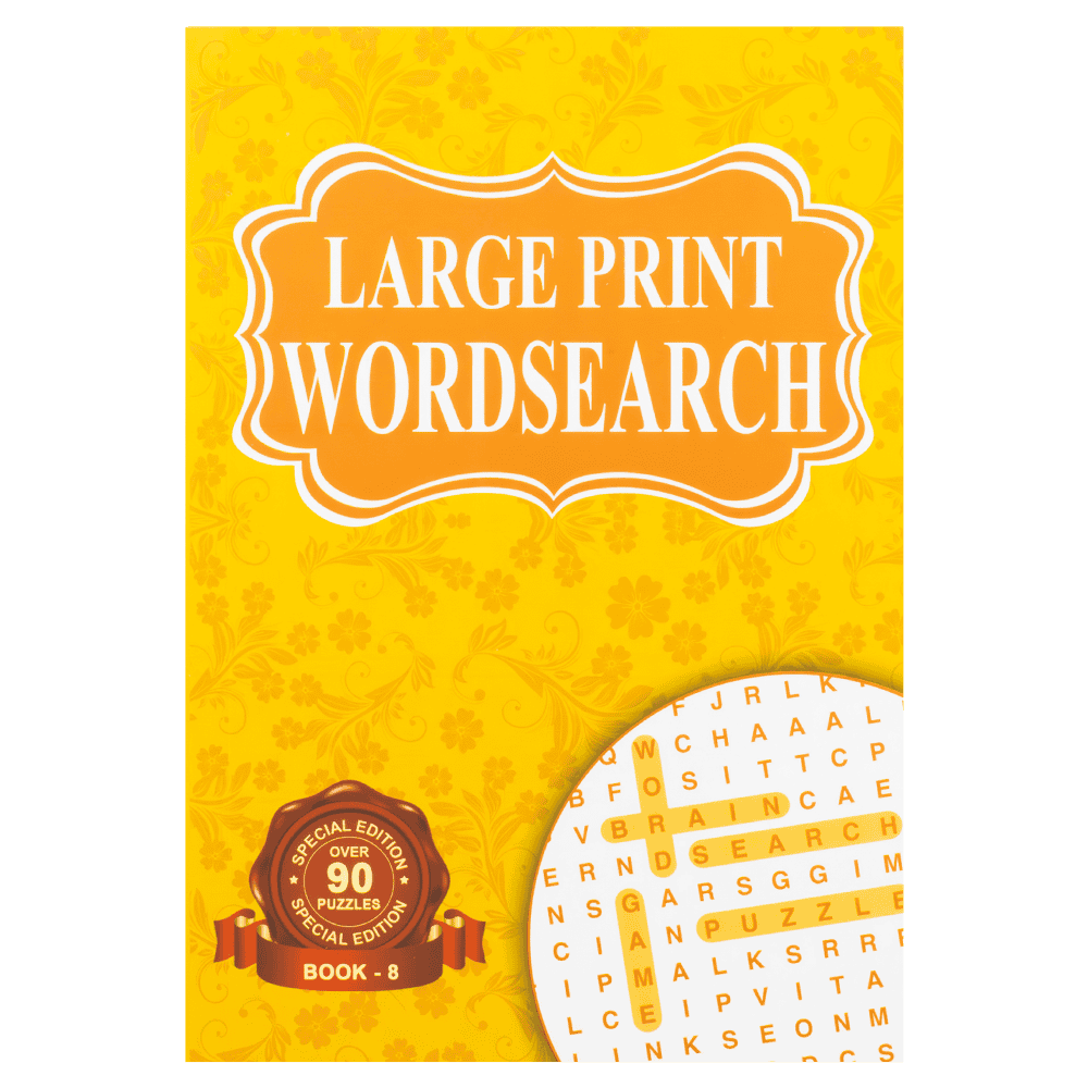 Classic Large Print Wordsearch Book 4 Titles 192 Pages