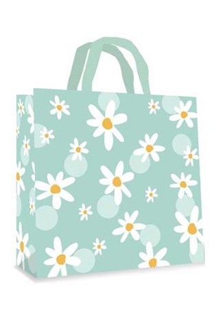 Large Square PP Bag - Daisies & Bees