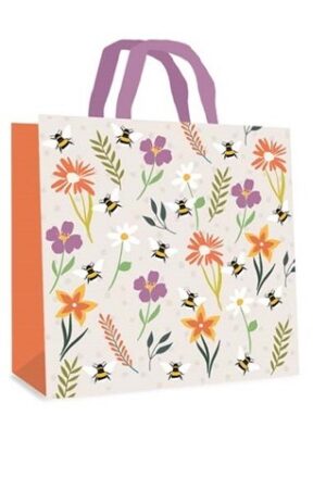 Large Square PP Bag - Daisies & Bees