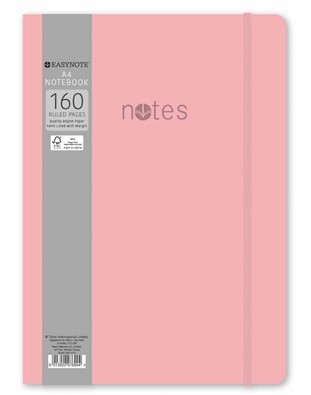 Easynote A4 Soft Touch Notebook - Pastel Colours