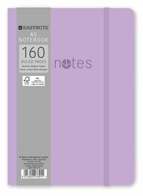 Easynote A5 Soft Touch Notebook - Pastel Colours