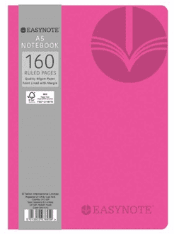 Easynote A5 Icon Notebook Assorted Neon Colours 160 Pages