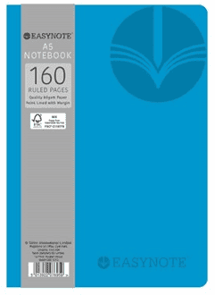 Easynote A5 Icon Notebook Assorted Neon Colours 160 Pages