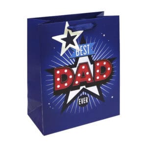 Father's Day Gift Bag Large Best Dad Ever from Harrisons Direct