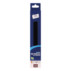 Just Stationery 10 HB Pencils With Sharpener from Harrisons Direct