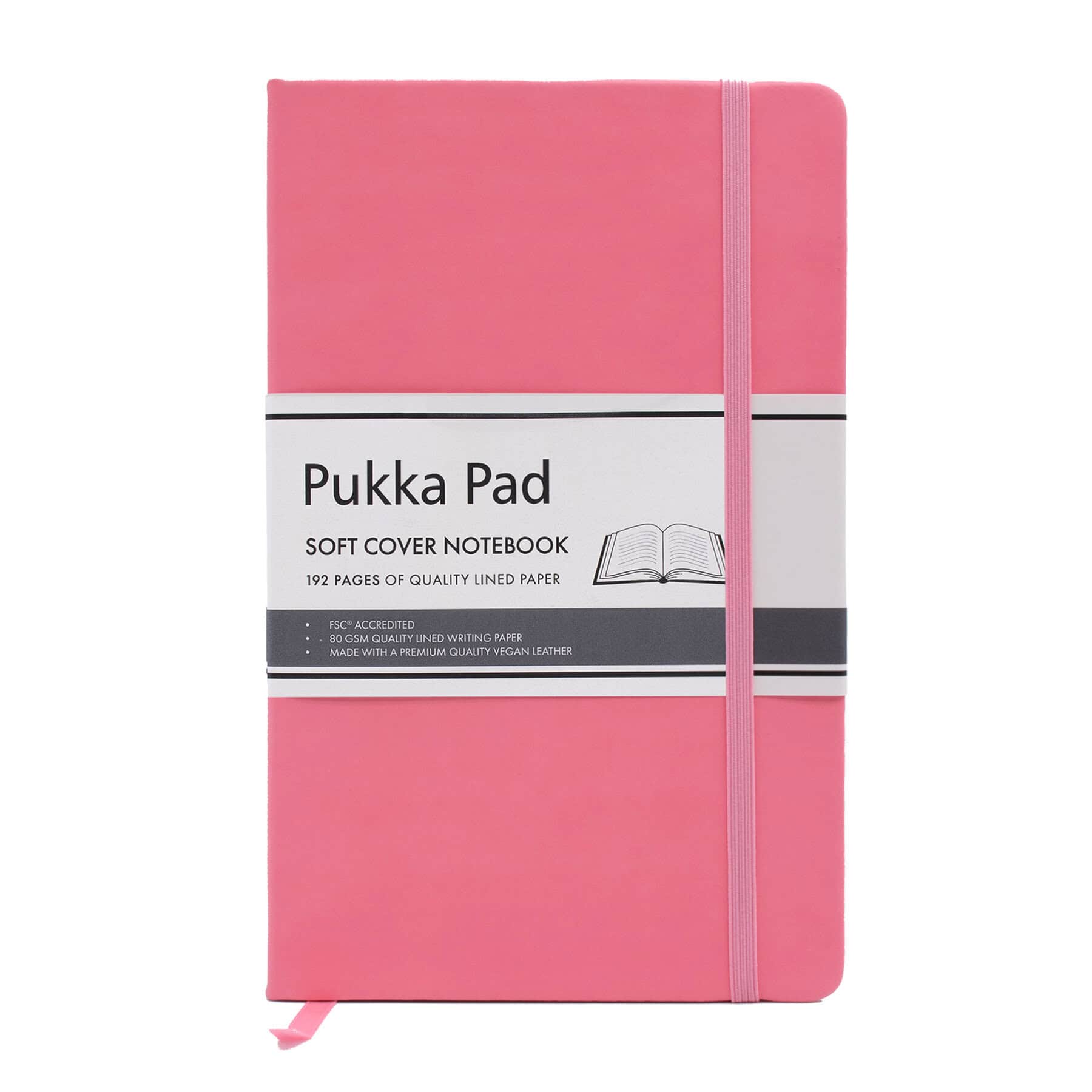 Pukka Signature Soft Cover Notebook Pink from Harrisons Direct