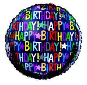 Foil Helium Balloon 18" - Happy Birthday