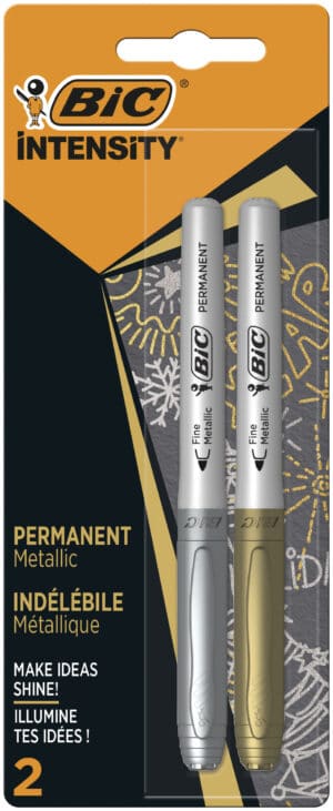 Bic Intensity Gold & Silver Marker 2 Pack
