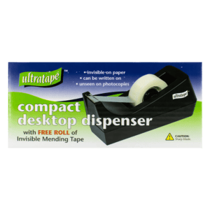 Ultratape Black Desk Dispenser Invisible 19mm