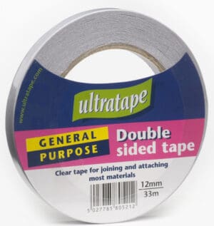 Ultratape Clear Double Sided General Purpose Tape 12mm x 33m