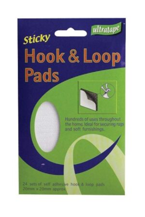 Ultratape Black Hook and Loop Pads