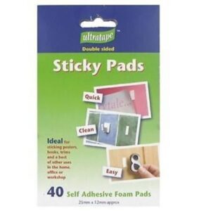 Ultratape White Sticky Fixer Pads 40's