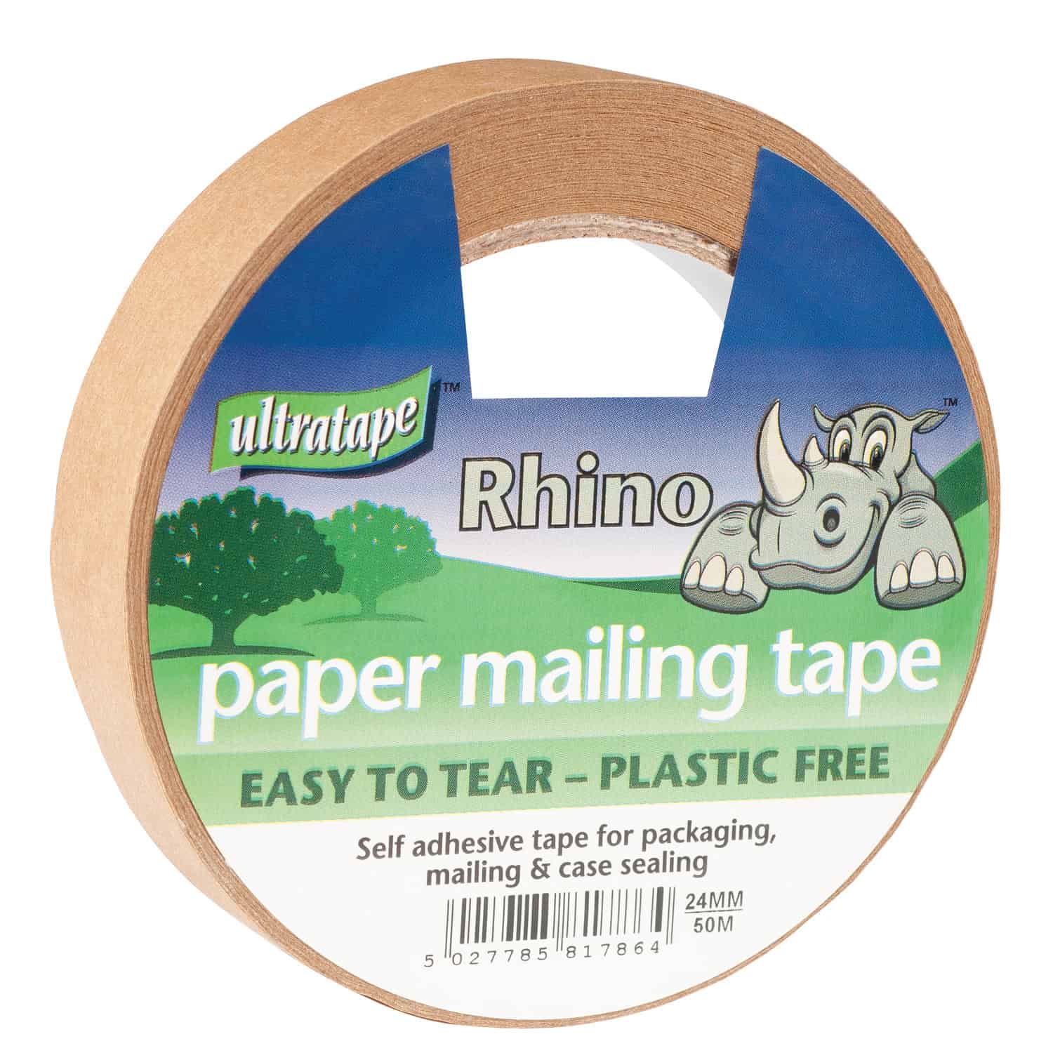 Ultratape Rhino Paper Mailing Tape 24mm x 50m
