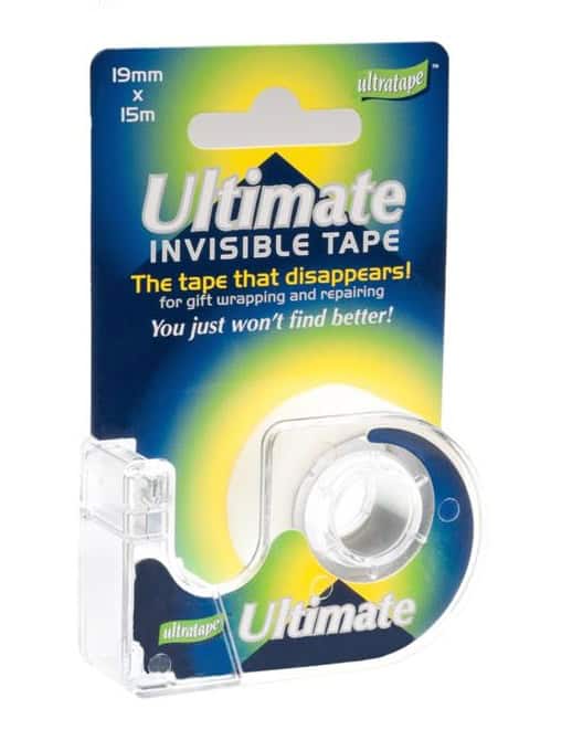Ultratape Ultimate Invisible Mending Tape & Dispenser 19mm x 15m