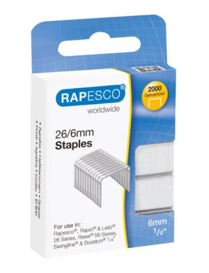 Rapesco Staples 26/6mm Hang Pack 2000