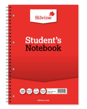 Silvine Spiral A4 Student's Notebook