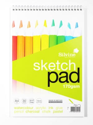 Silvine A4 Spiral Sketch Pad