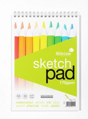Silvine A5 Twin Wire Sketch Pad