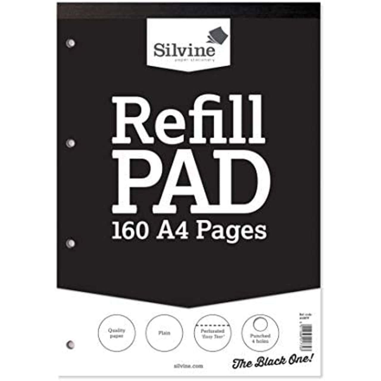 Silvine A4 Refill Pad Plain