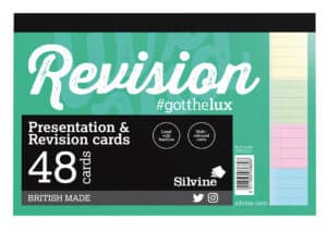 Silvine Coloured Revision & Presentation Cards 48's