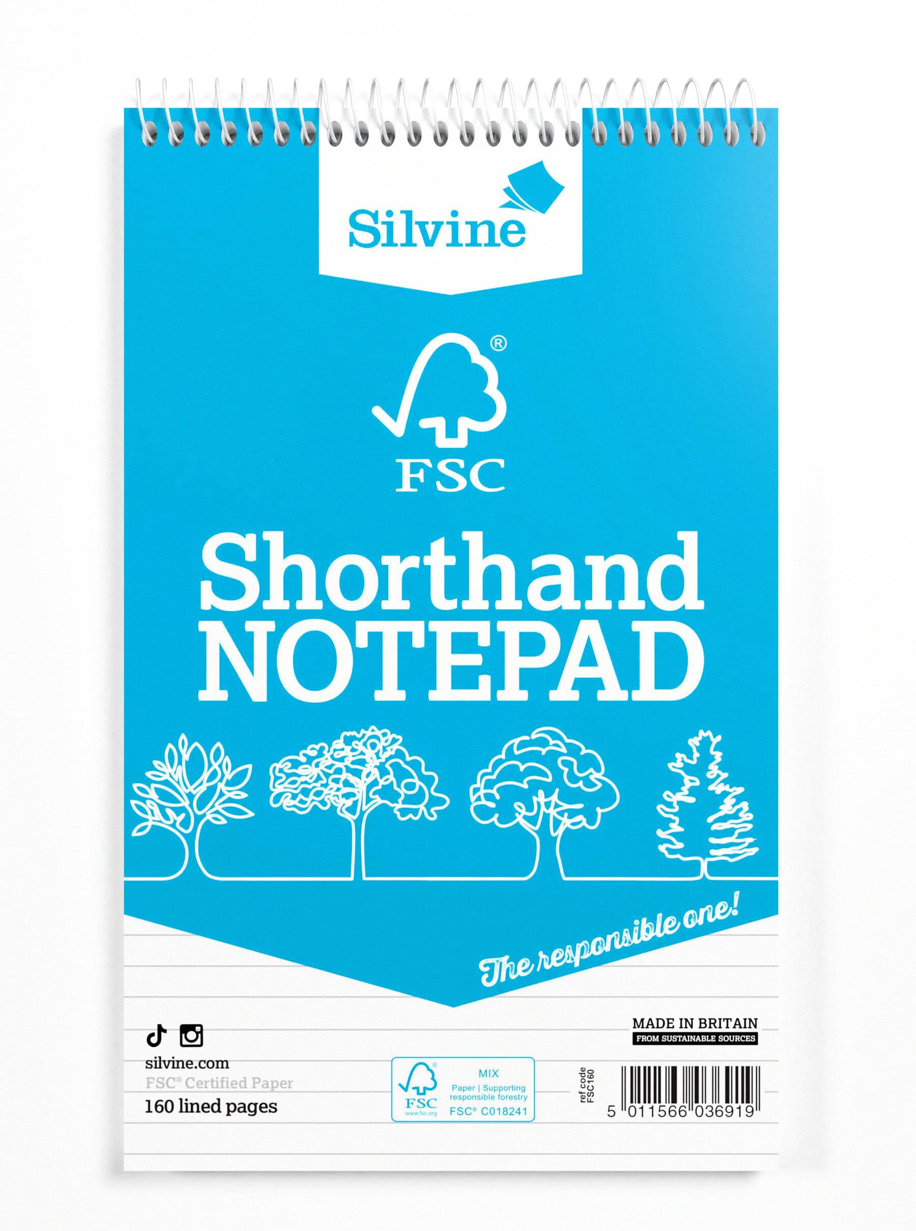 Silvine FSC Spiral Notebook