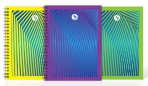Silvine A5 Twin Wire Casebound Daze Design - Assorted