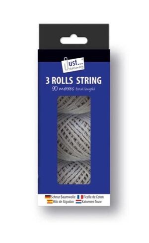 Just Stationery Balls of White String 3's