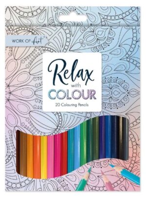 Work of Art Full Size Colour Pencils Colour Therapy