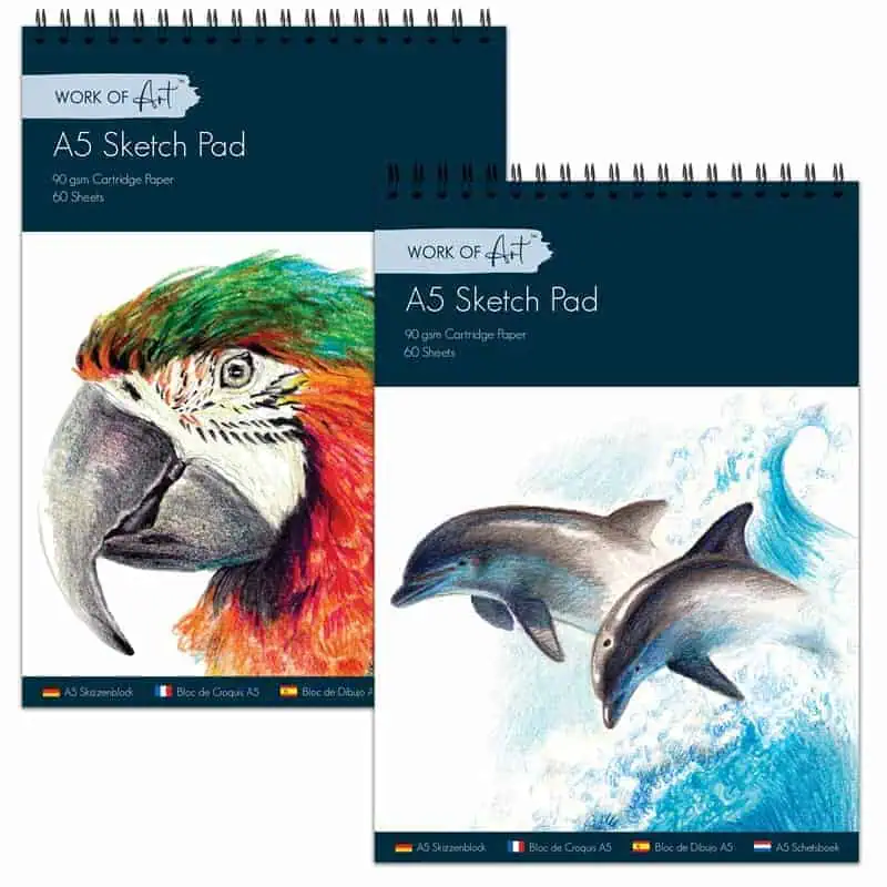 Work Of Art A5 Wiro Sketch Book