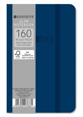 Easynote Slim Soft Touch Notebook - Rustic Colours
