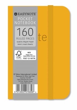 Easynote Pocket Soft Touch Notebook - Rustic Colours