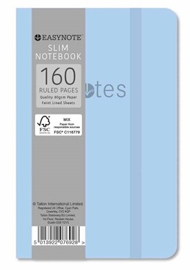 Easynote Slim Soft Touch Notebook - Pastel Colours