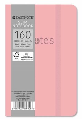 Easynote Slim Soft Touch Notebook - Pastel Colours