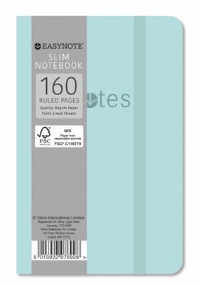Easynote Slim Soft Touch Notebook - Pastel Colours