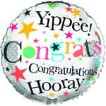 Foil Helium Balloon 18" Congratulations from Harrisons Direct