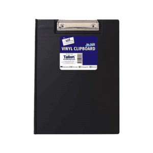 Just Stationery Vinyl Clipboard & Cover Assorted Colours from Harrisons Direct