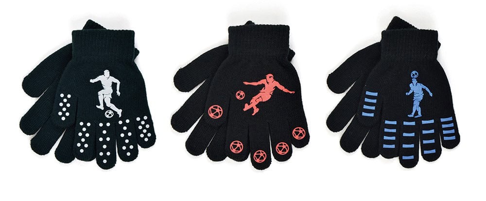Boys Thermal Magic Gripper Gloves Assorted Colours CDU